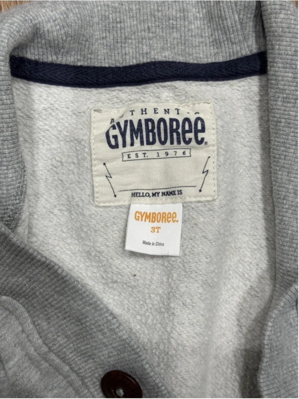 Gymboree Boys 3T Varsity Football Fleece Cardigan